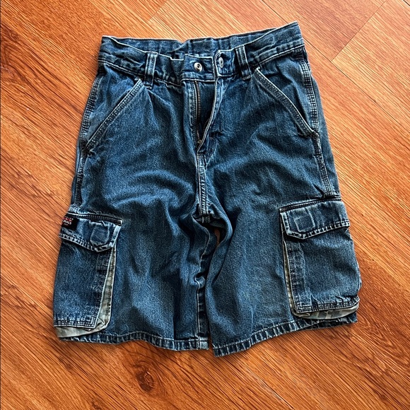 Wrangler Other - Wrangler Kids Blue Denim Cargo Shorts